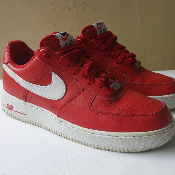 Nike Air Force 1 Low University Red White Supreme - Picture 1 of 12